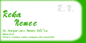 reka nemec business card